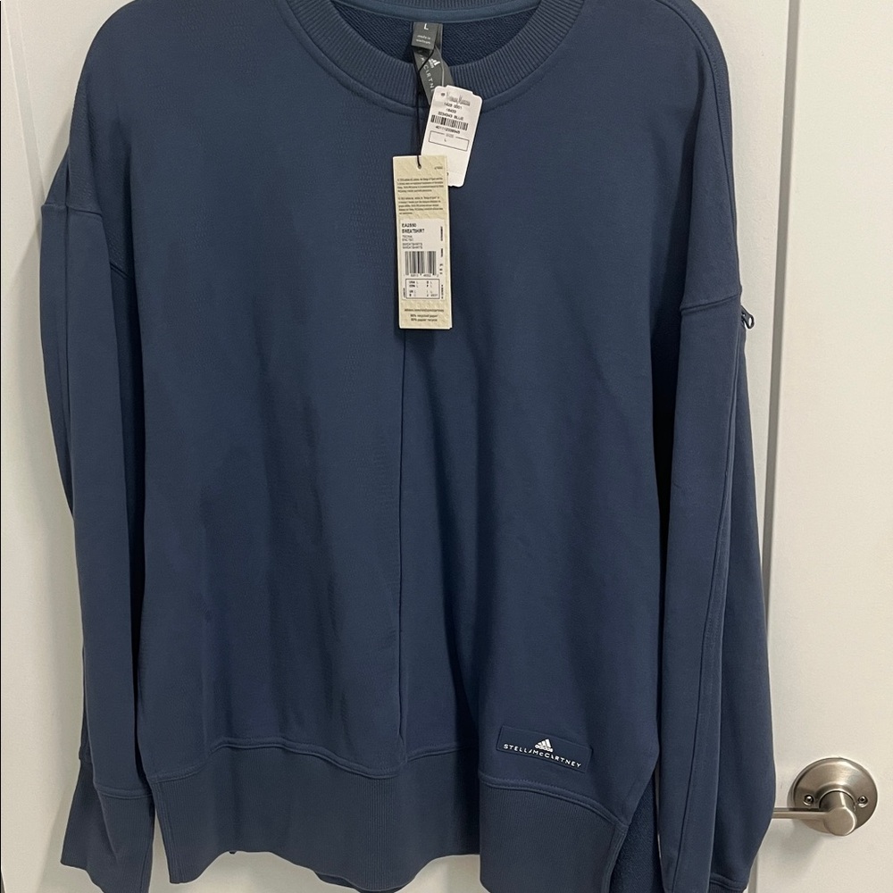 Adidas woman’s  Deep Blue Crewneck Sweater
